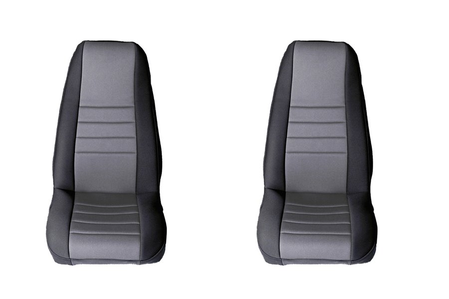 Seat Cover Kit Front Neoprene Gray 91 95 Jeep Wrangler Yj - Seat Cover Jeep Wrangler Yj