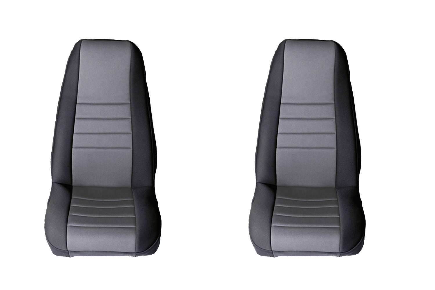 Seat Cover Kit, Front, Neoprene, Gray : 91-95 Jeep Wrangler YJ