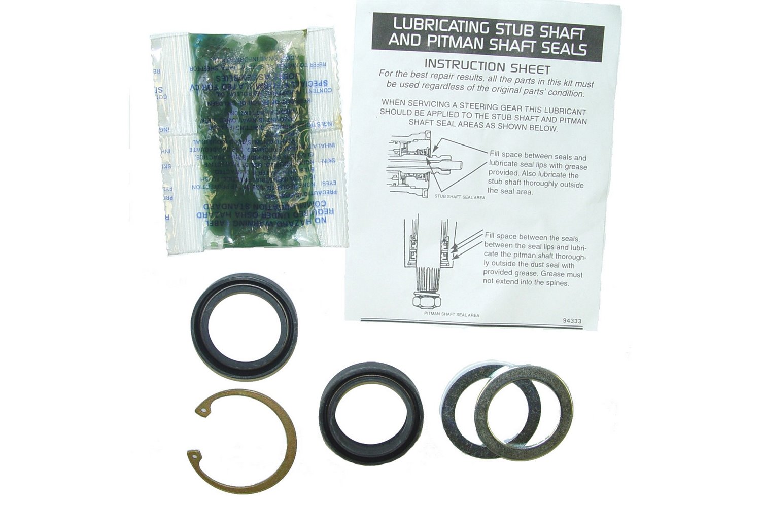 Steering Pump Seal Kit, Lower : 87-98 Wrangler/Grand Cherokee ZJ/YJ