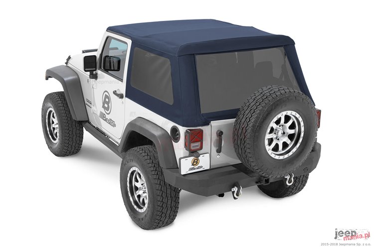 Trektop Nx Glide Twill Navy Blue 07 18 Jeep Wrangler Jk 2 Door