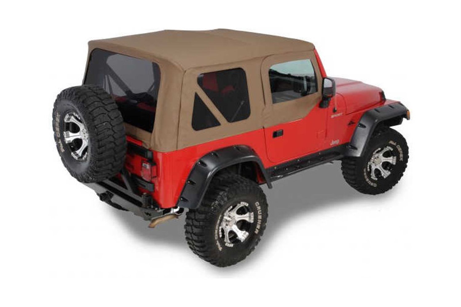 XHD Soft Top, Tan, Tinted Windows : 97-02 Jeep Wrangler TJ