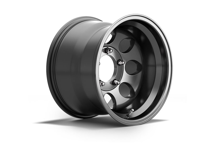 1430 SERIES Alloy Wheel, Black : 15×10″, 5×139.7mm (5×5.5″), ET -42mm