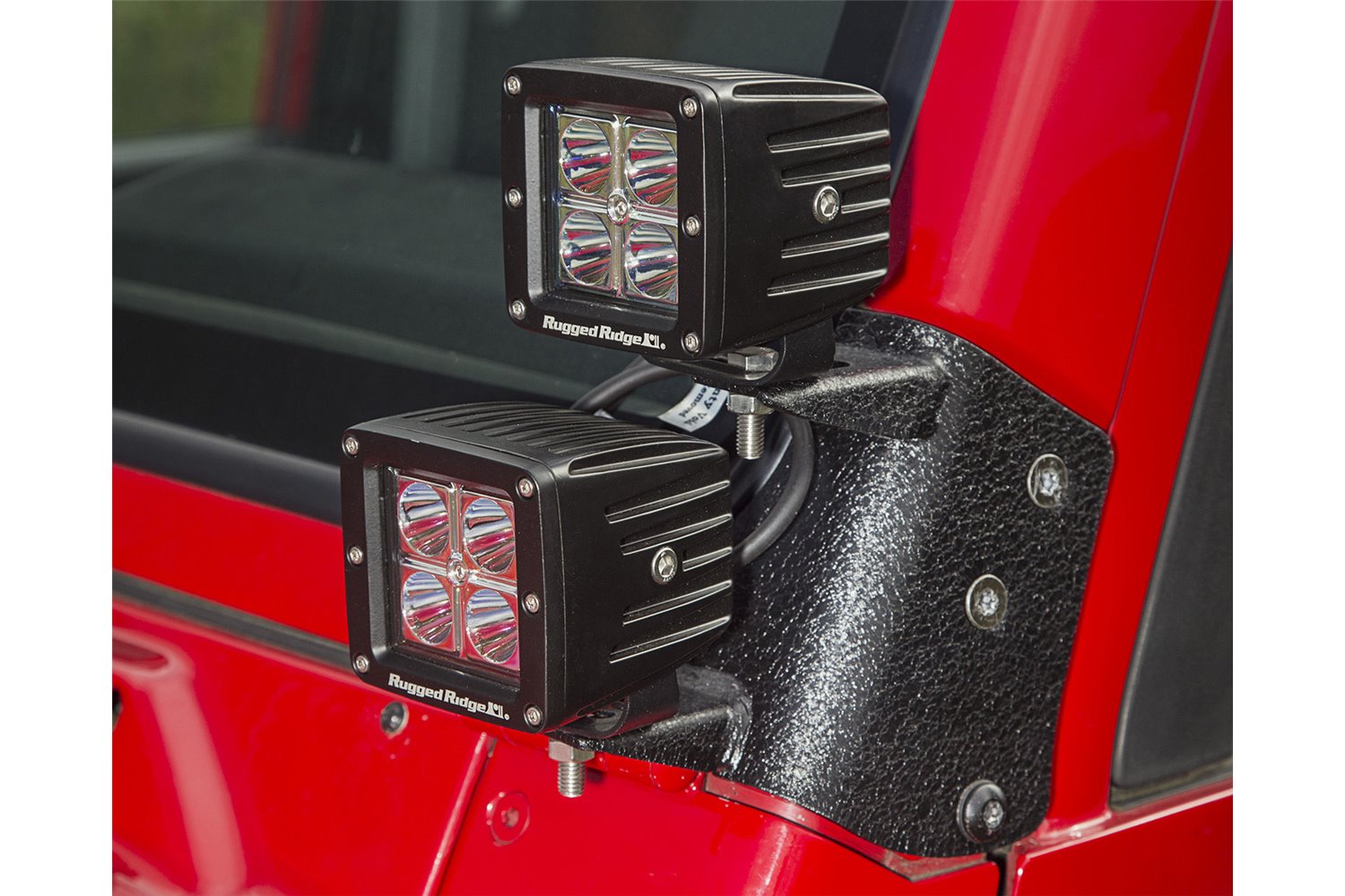Light Kit, Dual APillar, 3 Inch, Square 9706 Jeep