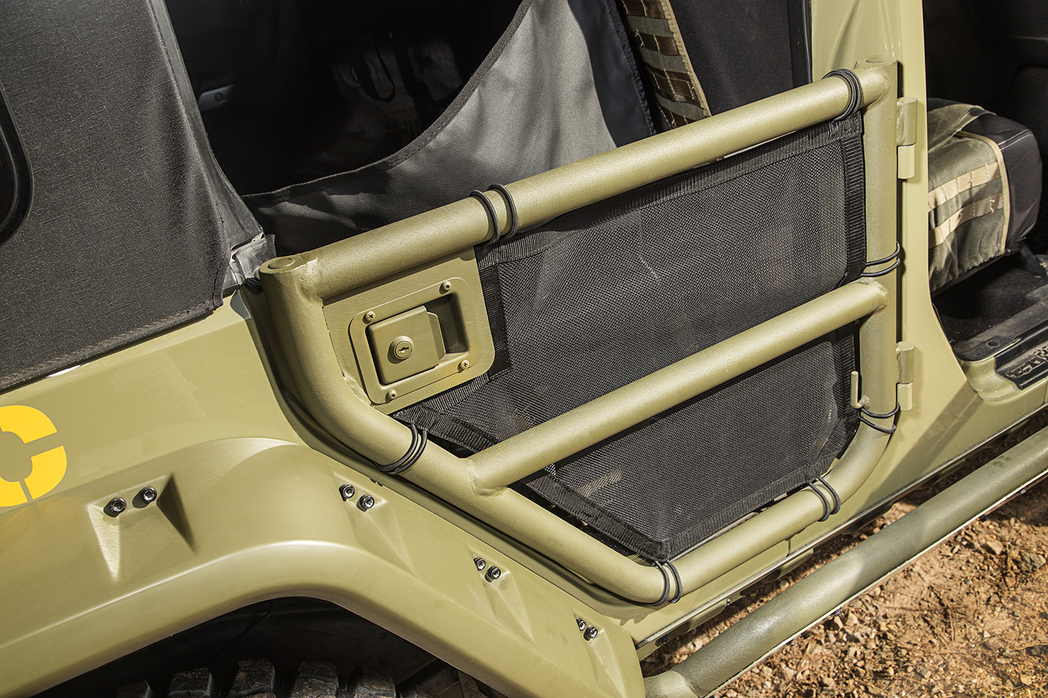Tube Door Cover Kit, Rear, Pair, Black : 07-18 Jeep Wrangler JKU